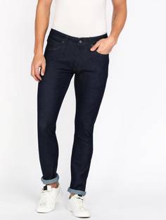 PETER ENGLAND Tapered Fit Men Dark Blue Jeans