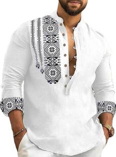 DIMMY Men Printed A-line Kurta