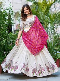 Kedar Fab Embroidered Semi Stitched Lehenga Choli