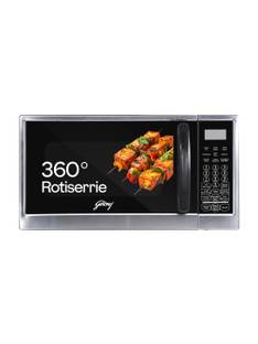 Godrej 30 L Rotisserie, Stainless Steel Cavity, Dual Grill Technology and 375 Instacook Menus Convection Microwave Oven