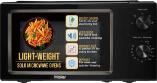Haier 19 L Inverter Technology, Light Weight, Defrost, 5 Power Levels Solo Microwave Oven