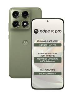 MOTOROLA edge 70 pro (Satin-Luxe PANTONE Tea (Green), 256 GB)