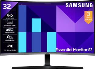 Samsung S3 Curved 80.11 cm (32 inches) Curved Full HD LED Backlit VA Panel with 1500R Curvature, D-Sub, HDMI, Headphone 