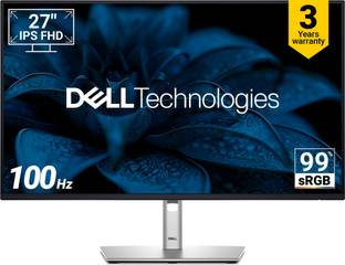 DELL 68.58 cm (27 inch) Full HD IPS Panel Anti-Glare With 3H Hardness, Gray-To-Gray (Fast mode), Ports: 1x HDMI|1x DP 1.