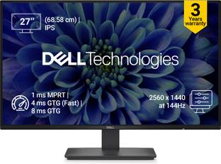 DELL SE Series 68.58 cm (27 inch) Quad HD LED Backlit IPS Panel with AMD FreeSync, Eye Comfort Technology, Flicker-Free,