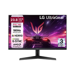 LG UltraGear 60.96 cm (24 inch) Full HD IPS Panel with HDR10, NVIDIA G-SYNC Comaptible, Tilt-able Stand, 3-side virtuall