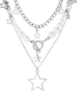 Serplex Star Necklace Y2K Style Dainty Star Pendant Necklace for Women Girls