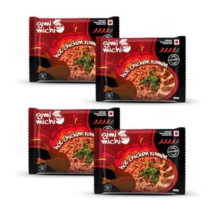 Gimi Michi Hot Chicken Ramen Pack of 4 (400gm) - Authentic Korean