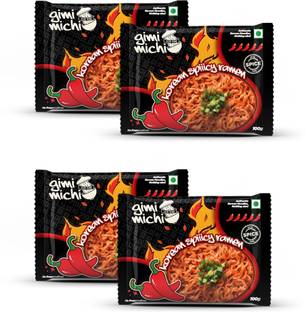Gimi Michi Hot Chicken Ramen Pack of 4 (400gm) - Authentic Korean
