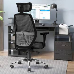 ASTRIDE Octave BIFMA Certified Office Chair | 2D Armrest, 2D Headrest, Lumbar Support Mesh Office Adjustable Arm Chair