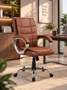 RW REST WELL Star Executive Revolving Office Chair|Computer Desk Chair with Cushioned Seat| Leatherette Office Executive