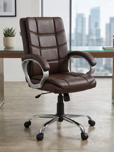 RW REST WELL Star Executive Revolving Office Chair|Computer Desk Chair with Cushioned Seat| Leatherette Office Executive
