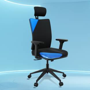 The Sleep Company Onyx SmartGRID Premium Orthopedic High-Back Desk Chair for Office & Home Nylon Office Executive Chair