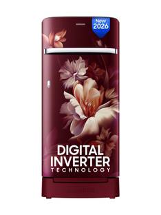 Samsung 189 L Direct Cool Single Door 5 Star Refrigerator with Base Drawer  with Digital Inverter, Single Touch Defrost,