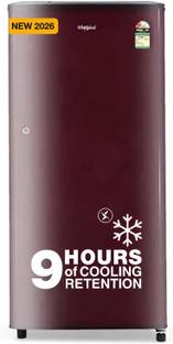 Whirlpool 184 Litre 2 Star Titan Steel Single Door Direct Cool Refrigerator