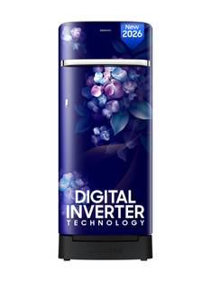 Samsung 215 L Direct Cool Single Door 5 Star Refrigerator with Base Drawer  with Digital Inverter, Single Touch Defrost,