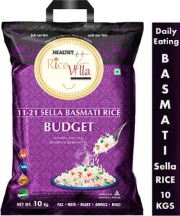 Healthy Rice Villa 11-21 Steam Basmati Rice Budget 10Kg Basmati Rice (Long