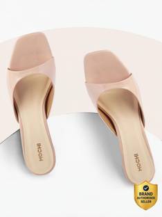 MOCHI Peach-ColouredKitten Women Heels