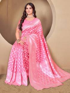 Sariya Woven Banarasi Silk Blend Saree