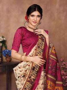 YASHIKA Printed Daily Wear Art Silk Saree