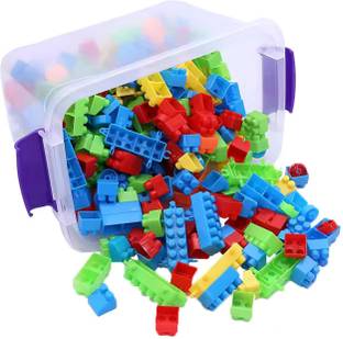 Sujani Creative 100+Pcs Building Blocks Puzzle Educational Learning Brain Game Gift Toy