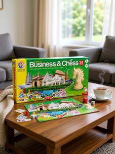 Ratnas Little Business & Chess 2in1 (1950) Strategy & War Games Board
