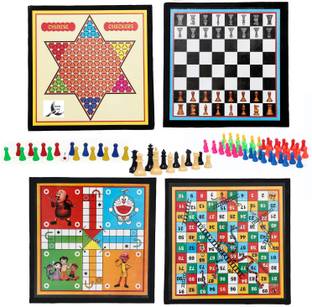 Koel 4 in 1 Wooden 12*12 Checker & Chess