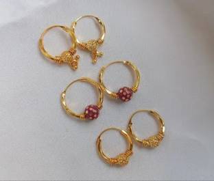 Prasub Beads Brass Jhumki Earring