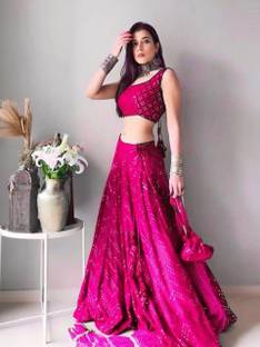 ZAALIMA FASHION Embroidered Semi Stitched Lehenga Choli