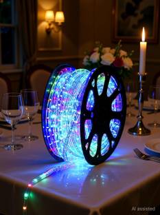 Peafowl Wholesale 600 LEDs 5.08 m Multicolor Steady Strip Rice Lights