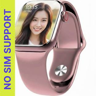 Doxwo Pink i8 Women & Girls Smartwatch BT Calling HD Display Fitness