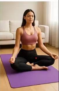 Kareful EcoFriendly Exercise Gym Yoga Mats For Men & Women (Purple) 4
