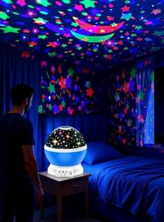 Unzag Disco Ball Color full Moon Star Master Projector LED_Romantic Cosmos Sky-Night