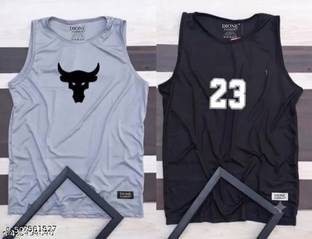 DevilsonS Poly Cotton Fabric Gym Vest