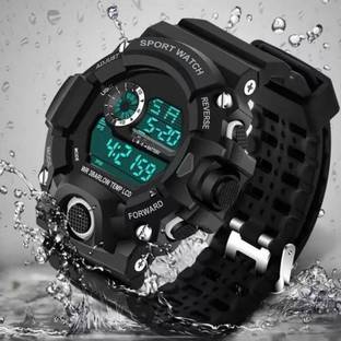 Kovonsh Black Dial Sports Watch Men Digital Watches for Boys Stylish Water
