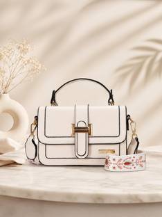 Luvoksi White Sling Bag Trendly 2 Belts Women Casual Sling Bag