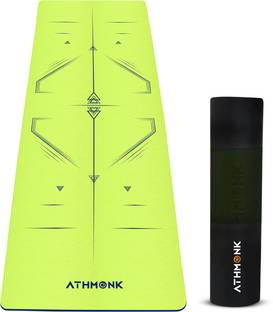 Athmonk Dual Colour TPE Pro Yoga Mat for Woman and Man with