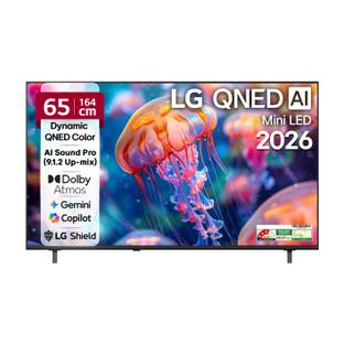 LG AI QNED65 164 cm (65 inch) Ultra HD (4K) Mini LED Smart WebOS TV 2026 Edition with Dynamic QNED Color, Alpha7 AI Proc