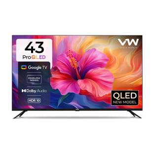 VW 109 cm (43 inch) QLED Full HD Smart Google TV