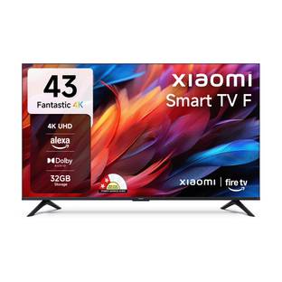 XIAOMI F Series 108 cm (43 inch) Ultra HD (4K) LED Smart Fire TV with Dolby Audio | Box Speakers | Alexa | 32GB Storage 