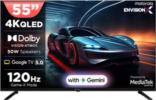 Motorola 140 cm (55 inch) QLED Ultra HD (4K) Smart Google TV