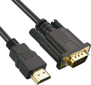 RuhZa TV-out Cable 1080P Hdmi Male To Vga Male Active Video Converter