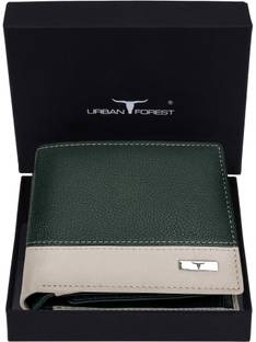 Urban Forest Men Green Genuine Leather Wallet