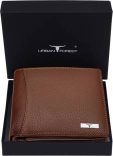 URBAN FOREST Men Tan Genuine Leather Wallet