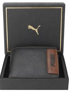 PUMA Men & Women Casual Black Artificial Leather Wallet