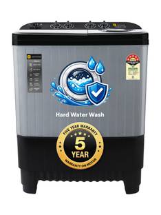 realme TechLife 11 kg with Hard Water Wash Protection and Swift Jet Dry Semi Automatic Top Load Washing Machine Grey