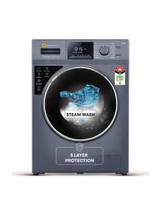 realme TechLife 9 kg with Steam Wash and Honeycomb Drum Fully Automatic Front Load Washing Machine with In-built Heater 