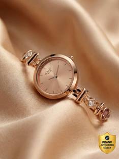 Titan NQ2606WM06 Titan Raga Facets Rose Gold Dial Rose Gold Stainless Steel Strap Analog Watch  - For Women