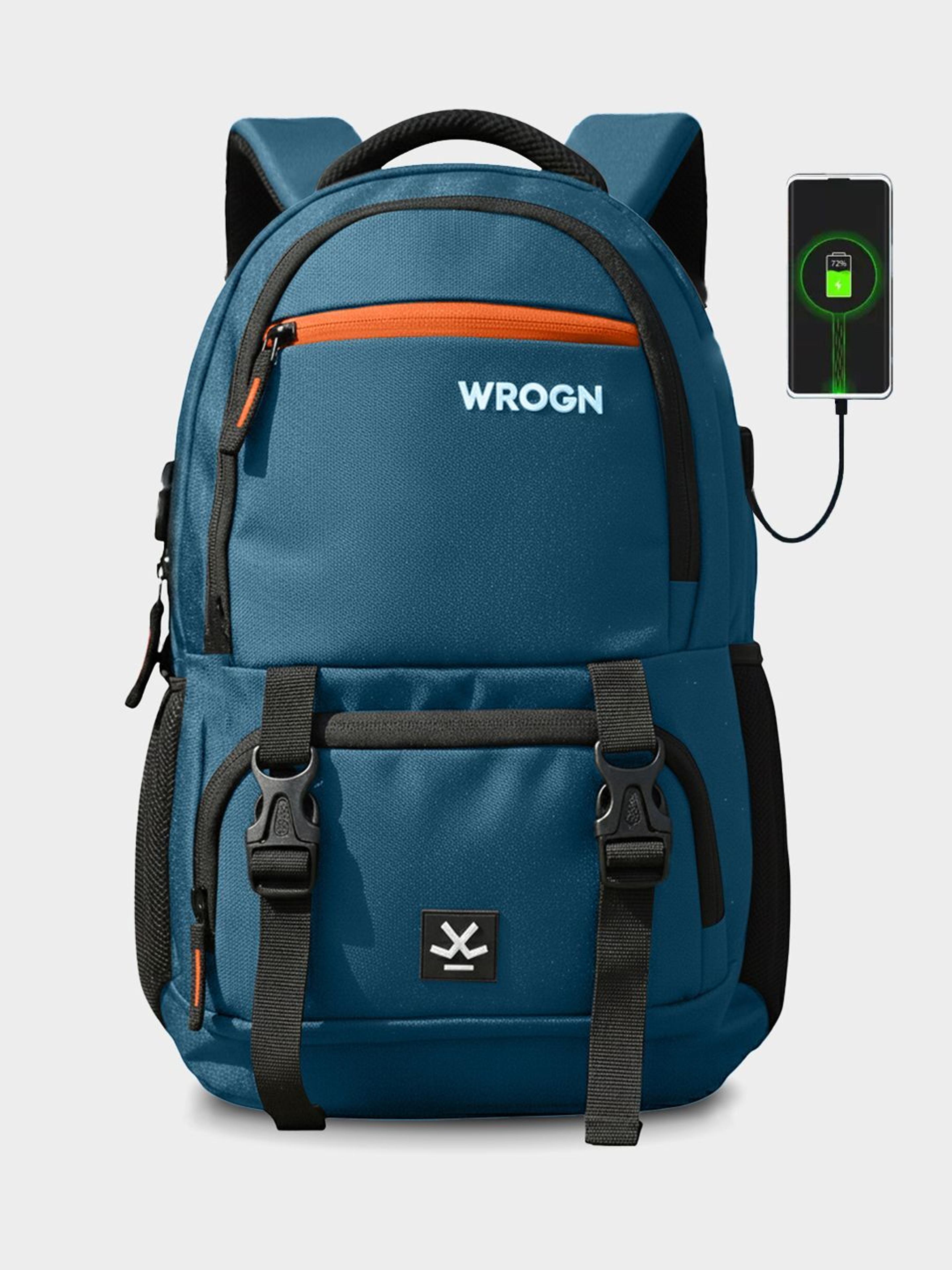 WROGN with Port and Rain Cover 40 L Laptop Backpack - 82% off at DetectaDeal
