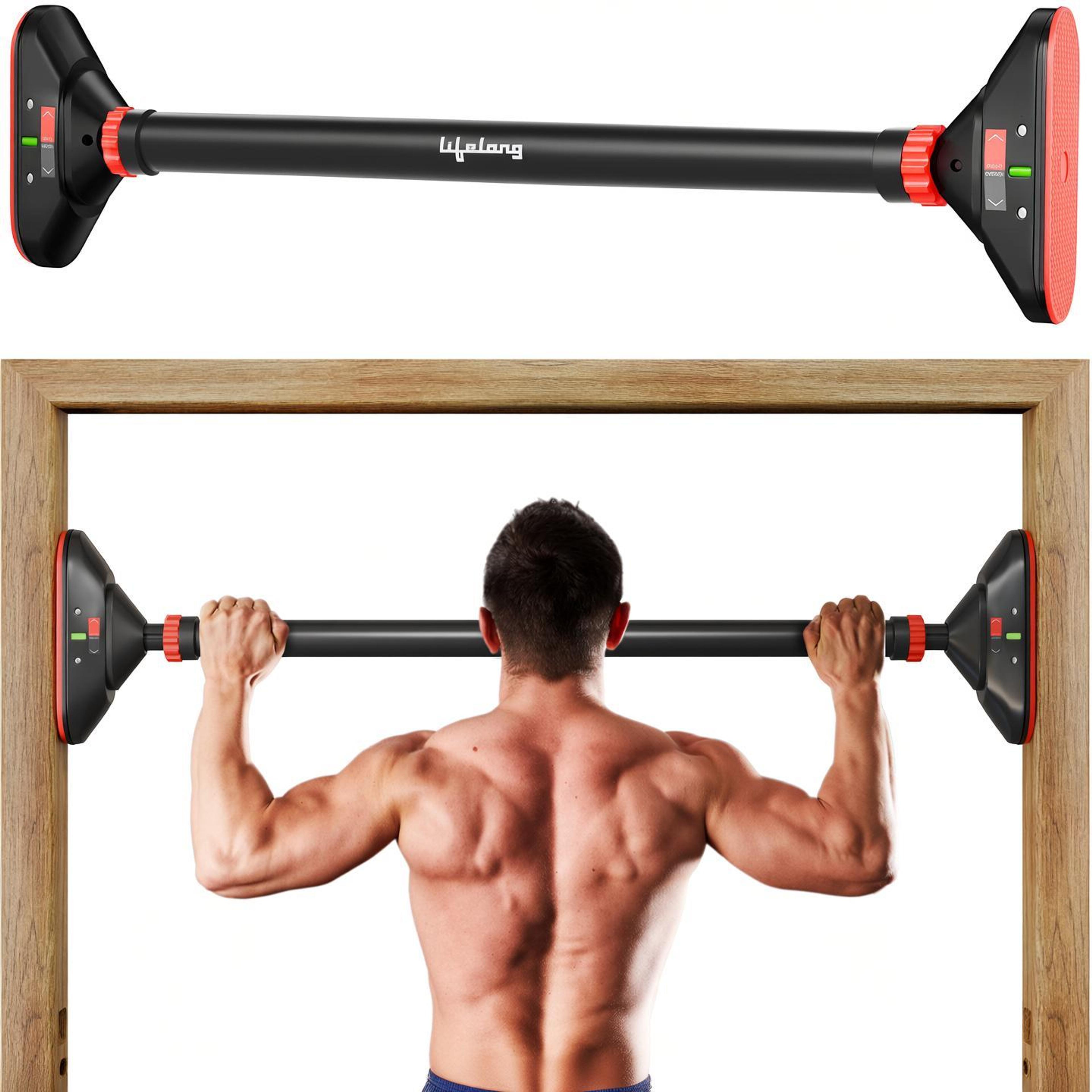 Lifelong LLPB02 Pull Up Bar for Home Workout|Chin Up Bar, 65-95CM|Max User Weight 150kg Pull-up Bar - 70% off at DetectaDeal